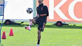 Cristiano Ronaldo en un entrenamiento con la Juventus / EFE