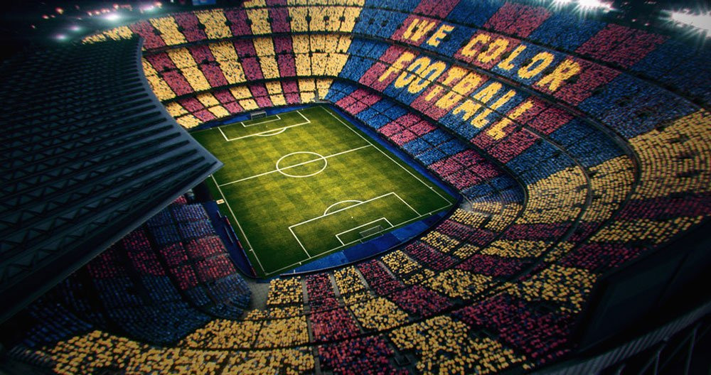 Así será el espectacular mosaico del Barça contra el Real Madrid / FCB