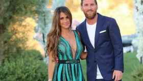 Antonella Roccuzzo con Leo Messi