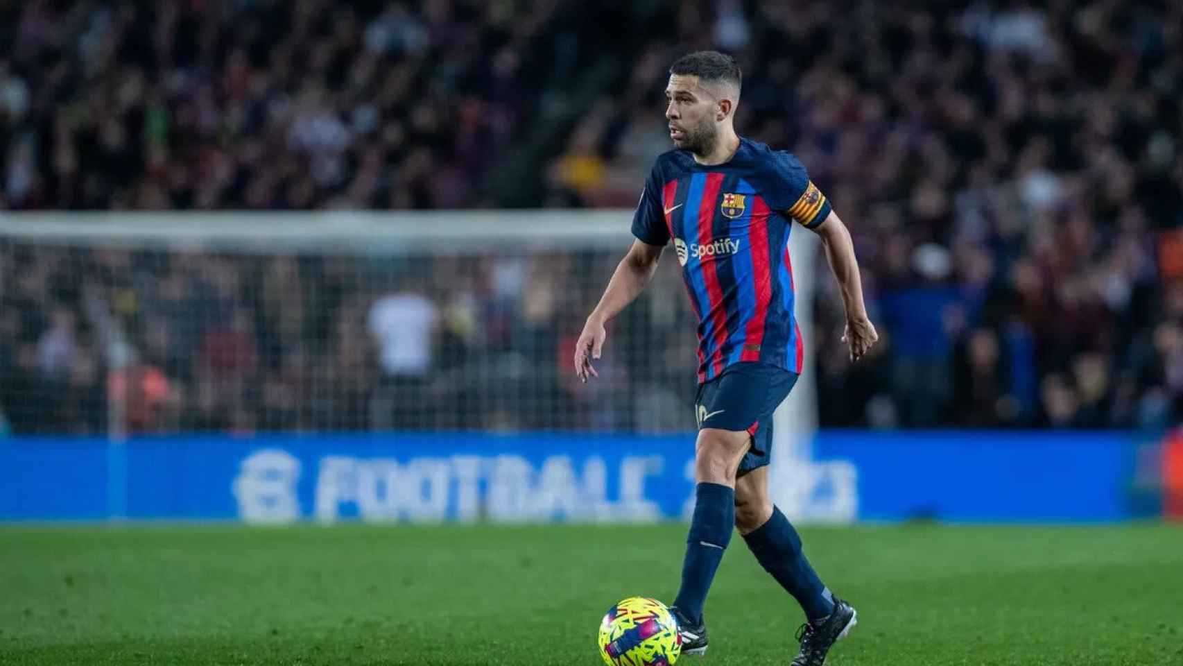 Jordi Alba, en acción contra el Sevilla / FCB