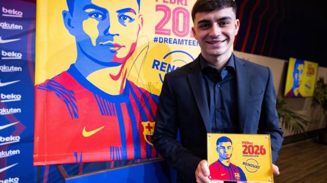 Pedri, feliz tras renovar / FCB