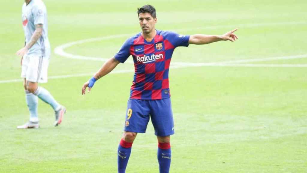 Luis Suárez en un partido del Barça / EFE