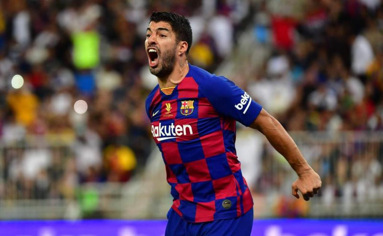 Luis Suárez en un encuentro del Barça / EFE