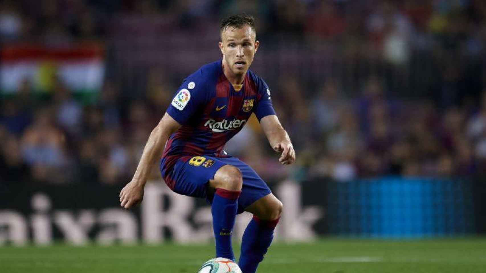 Arthur en un partido con el Barça / EFE