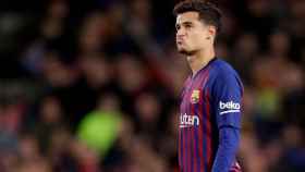 Coutinho lamenta una ocasión fallada con el FC Barcelona / EFE