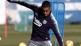 Una foto de Malcom Oliveira en un entrenamiento del Barça / INSTAGRAM