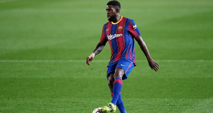 Samuel Umtiti, en un partido con el Barça | EFE