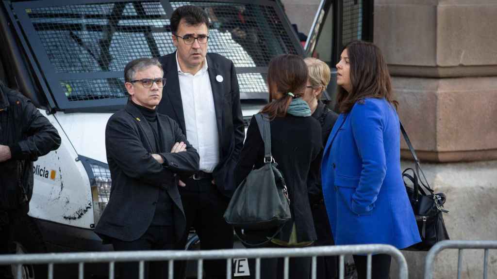 Josep Maria Jové y Lluís Salvadó a las puertas del Tribunal Superior de Justicia de Cataluña (TSJC) / EP