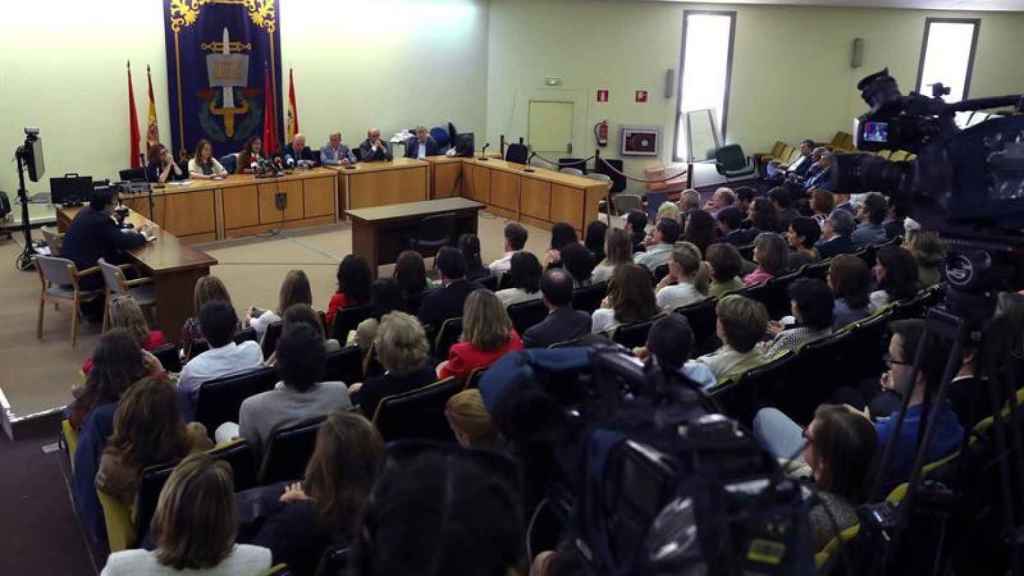 Rueda de prensa en Madrid de las siete asociaciones de jueces y fiscales que han convocado una huelga general / EFE