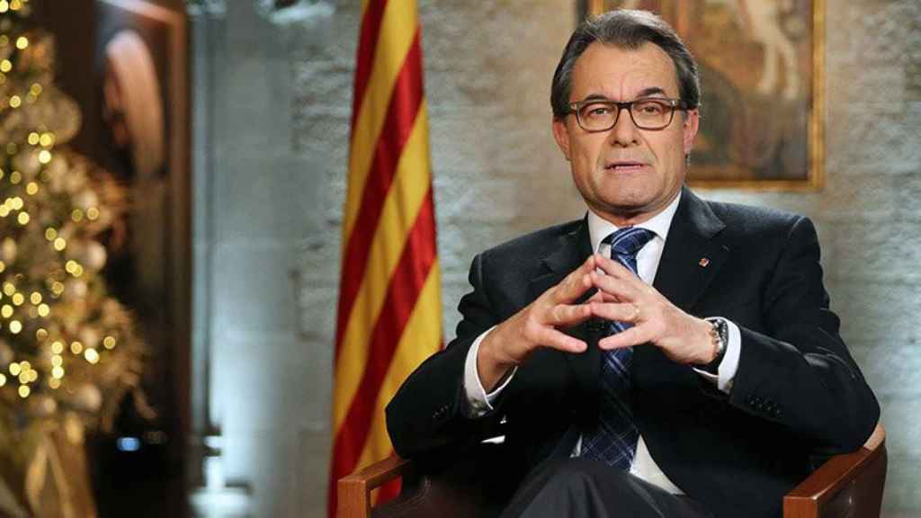 Artur Mas, en su discurso de Nochevieja.