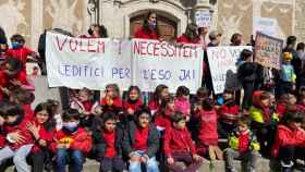 Los alumnos de la escuela Pallerola de Sant Celoni se movilizan por los reiterados contratiempos de Educación en la construcción del edificio de la ESO / CEDIDA