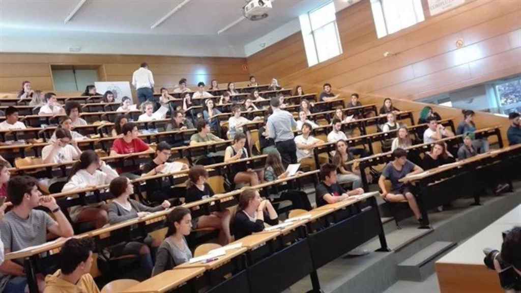 Una foto de archivo del aula de una universidad española / Europa Press