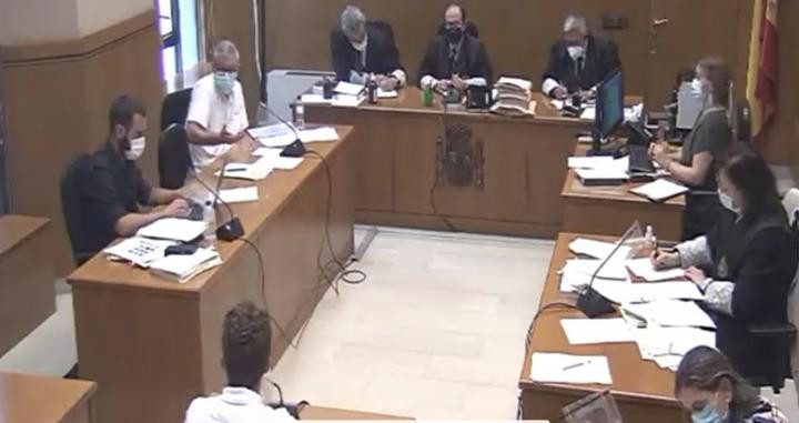 Pol Serena durante el juicio en la Audiencia de Barcelona / CG (WEBEX)