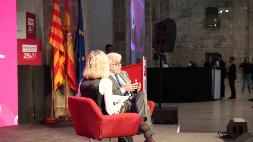 Josep Sánchez Llibre, presidente de Foment, en los XV Premis Carles Ferrer Salat / LUIS MIGUEL AÑÓN (CG)