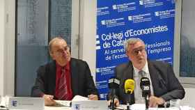 Xavier Segura y Anton Gasol durante la presentación de la encuesta sobre la situación económica de otoño de 2019 / COLEGIO DE ECONOMISTAS DE CATALUÑA