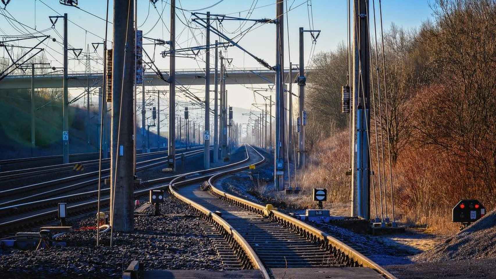 Unas vías del tren