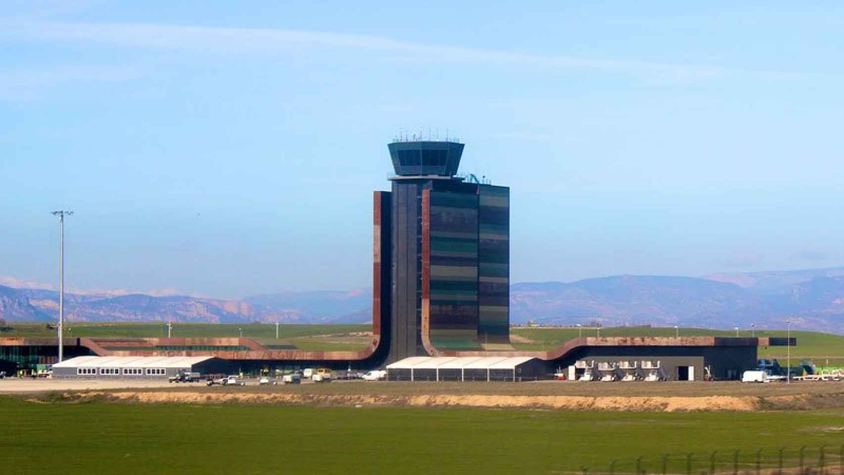 Vista general del aeropuerto de Lleida-Alguaire, que gestiona la Generalitat de Cataluña