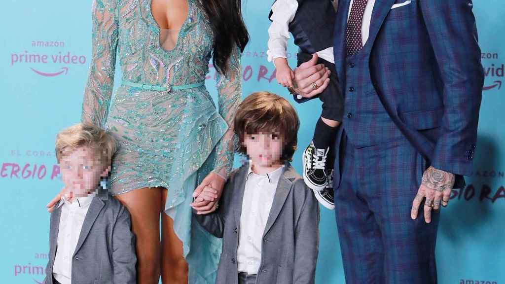 Pilar Rubio, Sergio Ramos y sus hijos / EP