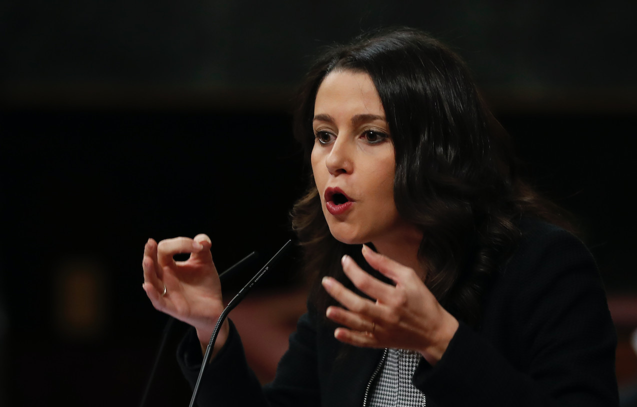 Inés Arrimadas a su paso por el Congreso de los Diputados en Madrid / AGENCIAS