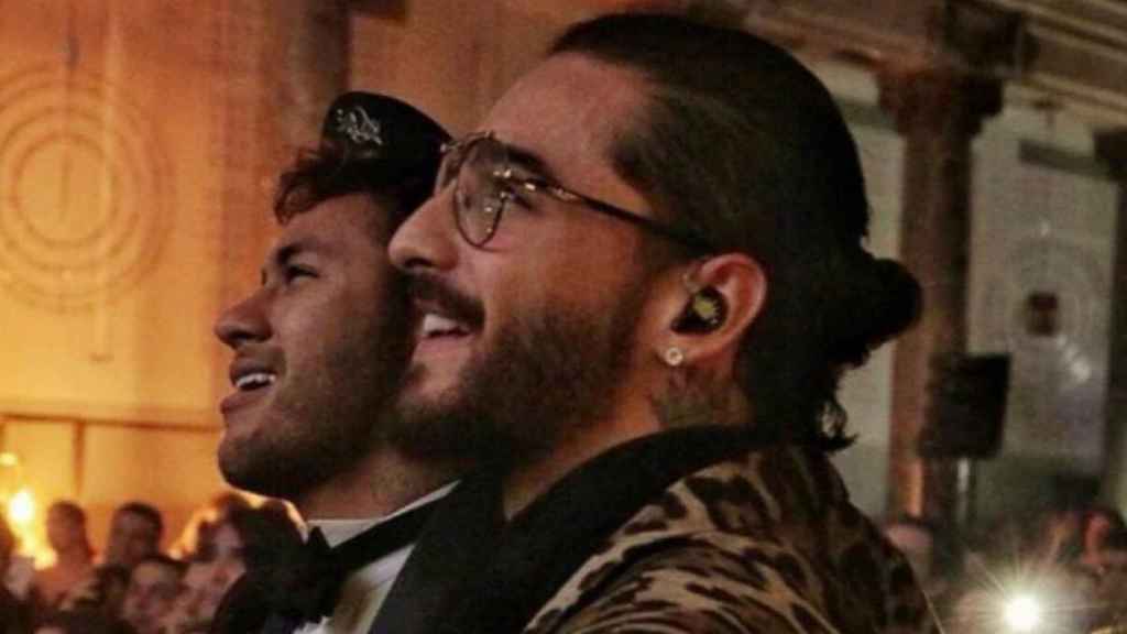 Maluma en una de las fiestas de Neymar