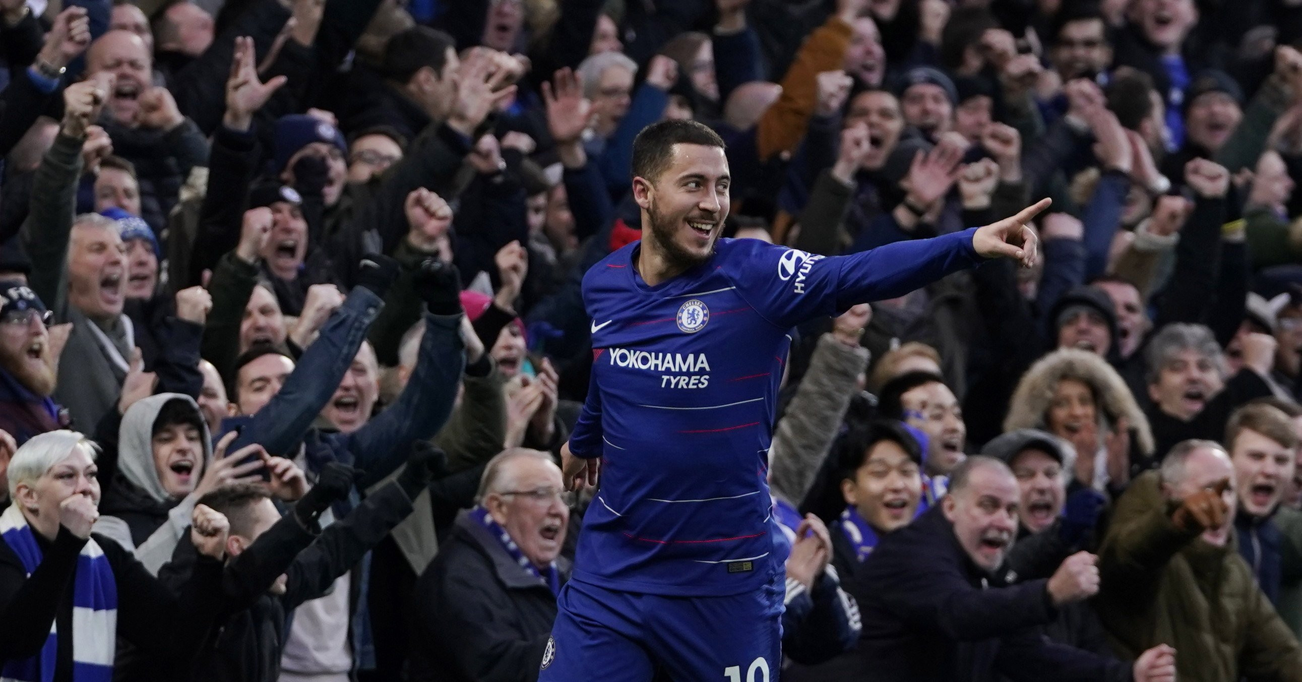 Eden Hazard celebra un gol con el Chelsea / EFE