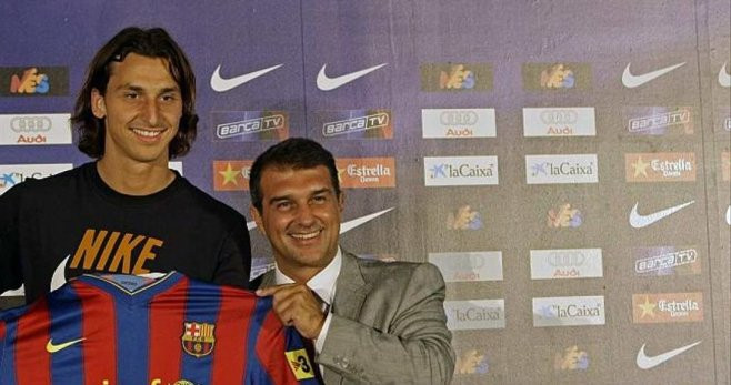 Ibrahimovic y Laporta