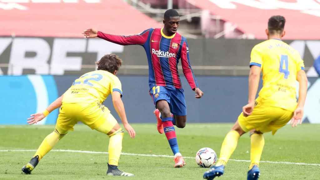 Dembelé, en una acción contra el Cádiz | FCB