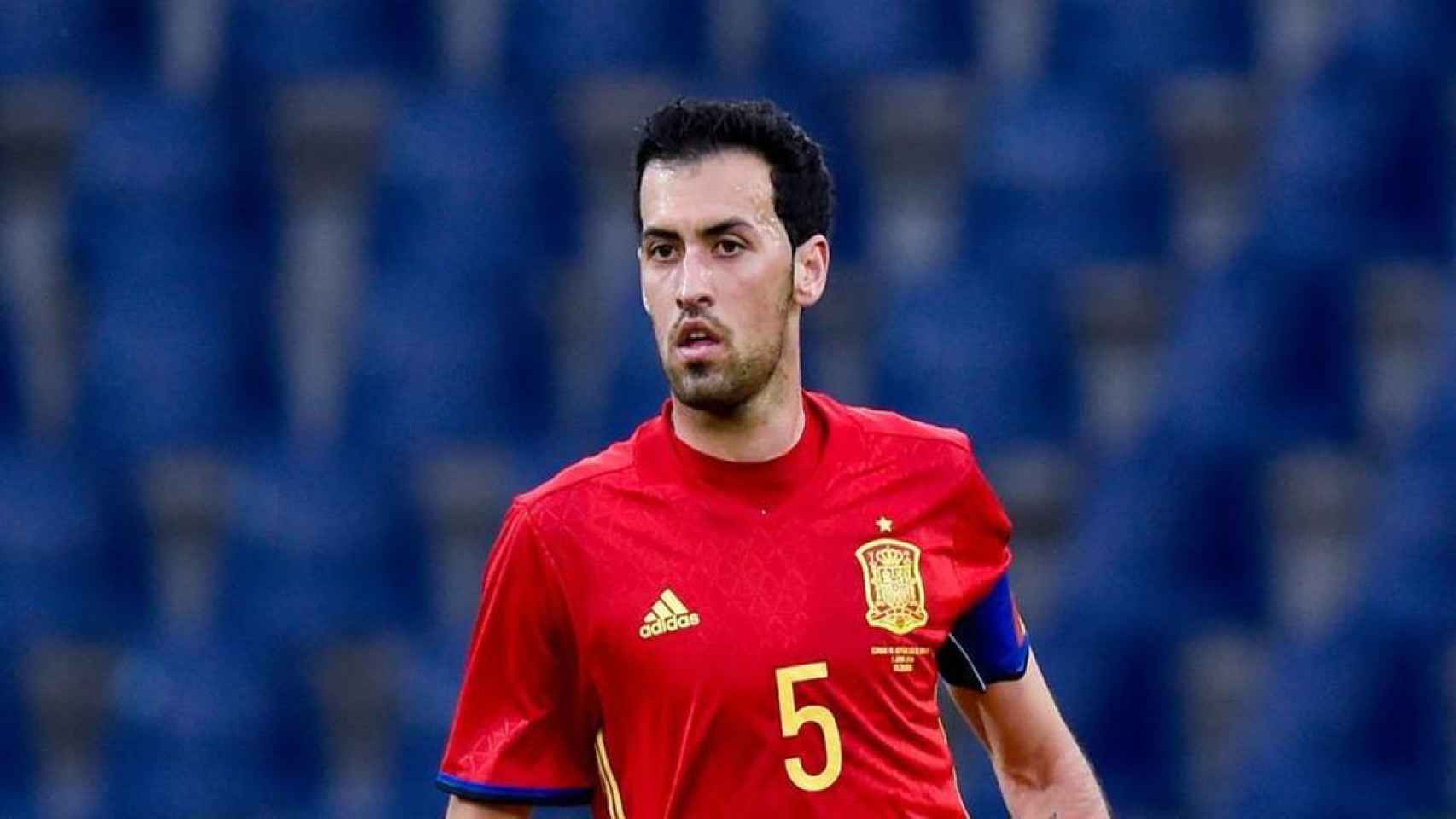 Sergio Busquets, en un partido con la selección española EFE