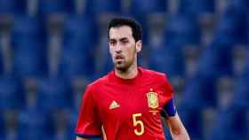 Sergio Busquets, en un partido con la selección española EFE