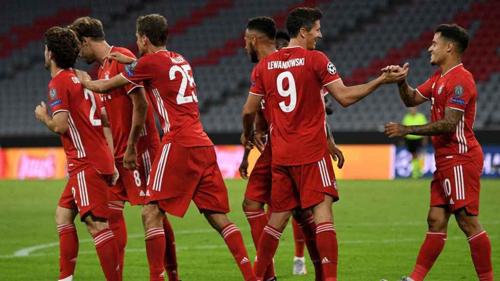 Los jugadores del Bayern de Múnich celebrando uno de los goles contra el Chelsea / EFE