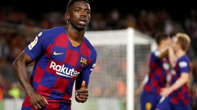 Ousmane Dembelé en un partido del Barça / EFE