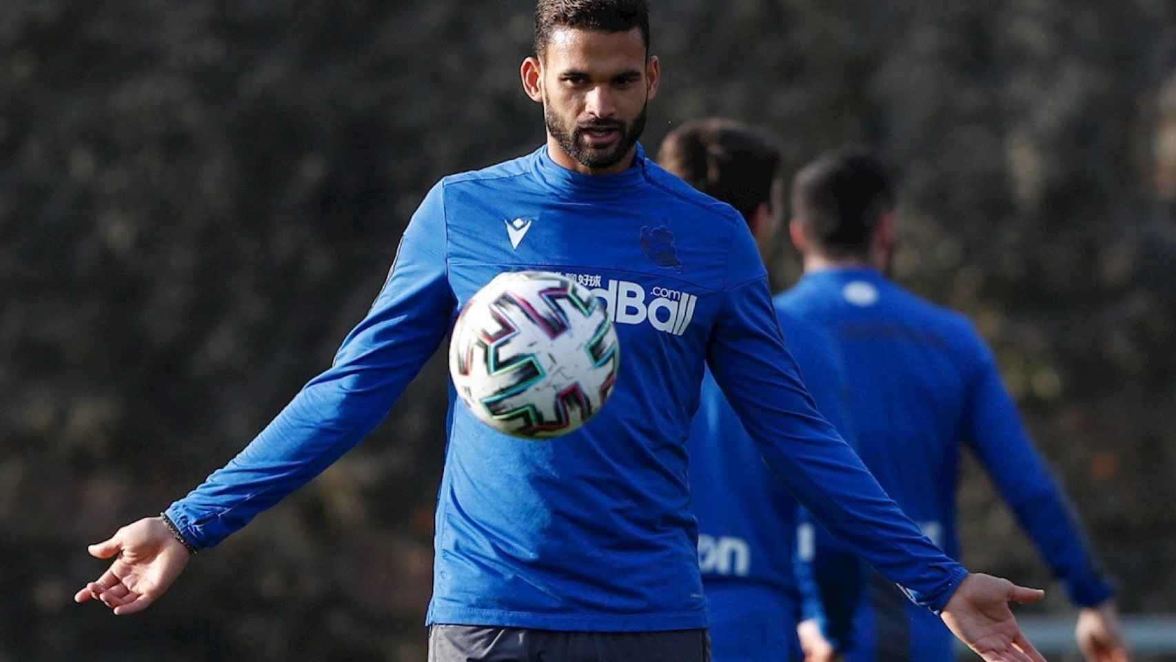 Willian Jose en un entrenamiento de la Real Sociedad / EFE