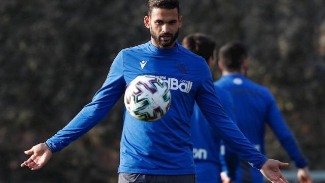 Willian Jose en un entrenamiento de la Real Sociedad / EFE