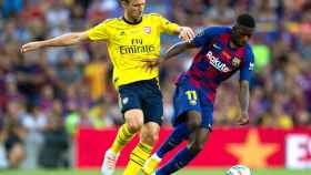 Dembelé en el Gamper contra el Arsenal / EFE