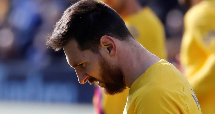 Messi fue el encargado de utilizar el nuevo recurso/ EFE