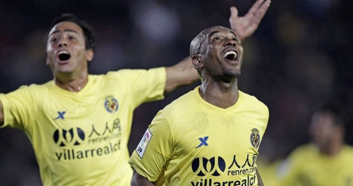 Marcos Senna celebrando un gol en el Bernabéu / Redes