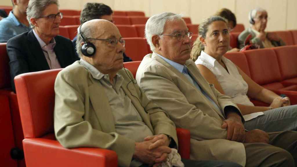 Millet, Montull y su hija Rosa, en la última sesión del juicio por el saqueo del Palau de la Música / EFE