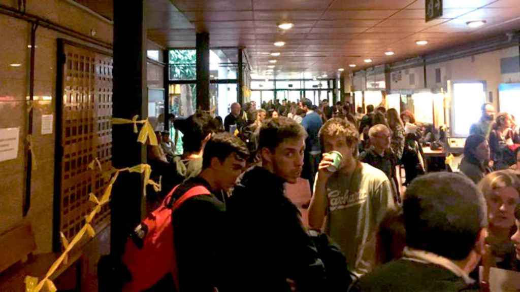 CDR impidiendo un acto del CGPJ en la Universidad de Barcelona