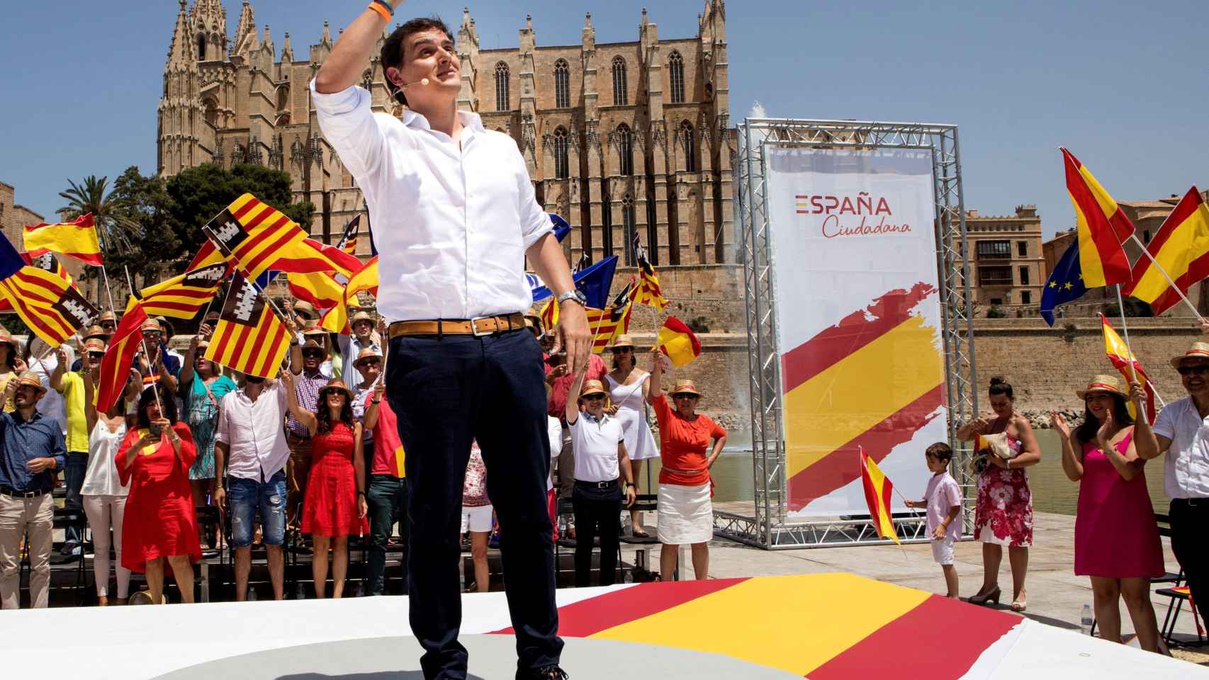 Albert Rivera, en Palma de Mallorca, con su proyecto de plataforma ciudadana en Baleares /EFE