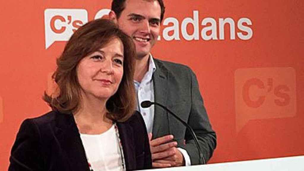 Carina Mejías y Albert Rivera