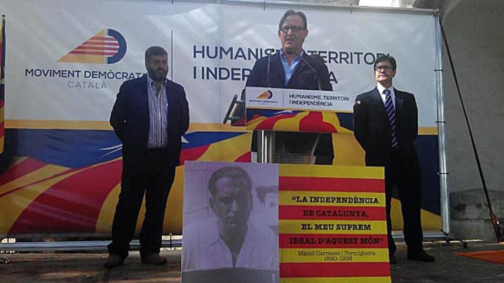 Josep Maria Vila d'Abadal, durante el acto de este sábado