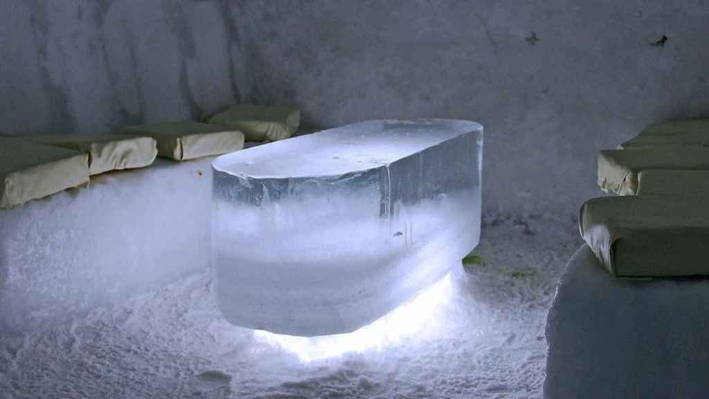 Imagen de un bar de hielo como el Icebarcelona de la ciudad de Barcelona / PIXABAY