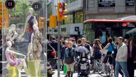 Imagen del Passeig de Gràcia de Barcelona lleno de turistas / CG