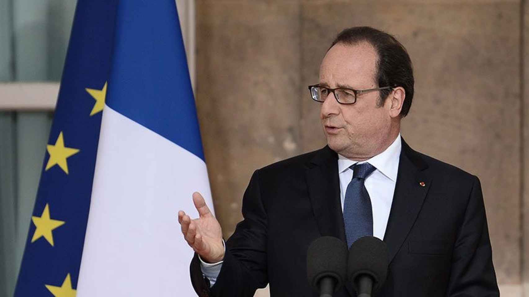 El presidente de Francia, François Hollande, durante las celebraciones de la fiesta nacional del 14 de julio, día de la Bastilla.