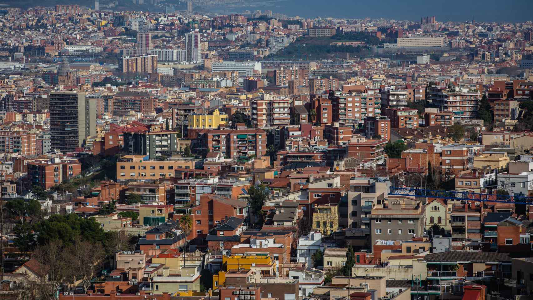 Panorámica de viviendas en Barcelona