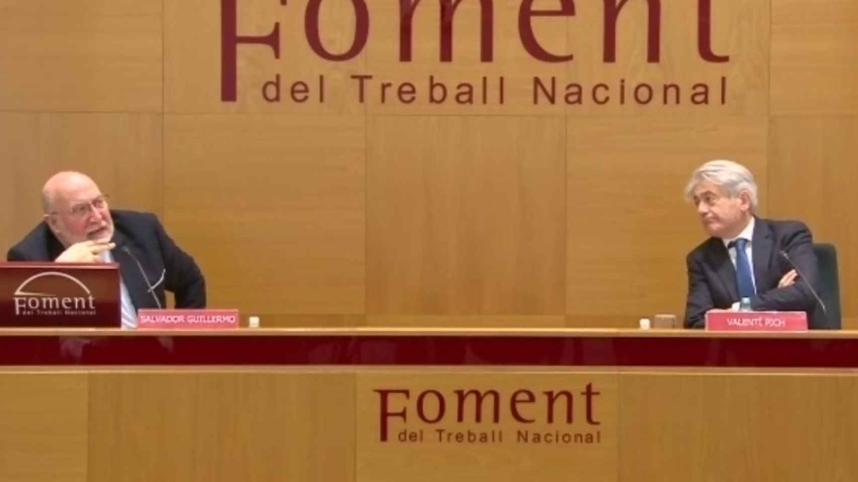 Salvador Guillermo y Valentí Pich, miembros de la patronal Foment del Treball / FOMENT DEL TREBALL