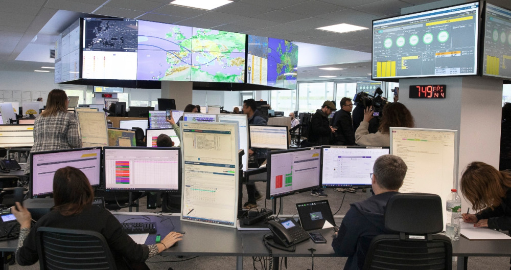 Interior de las oficinas de Vueling en Viladecans / CEDIDA