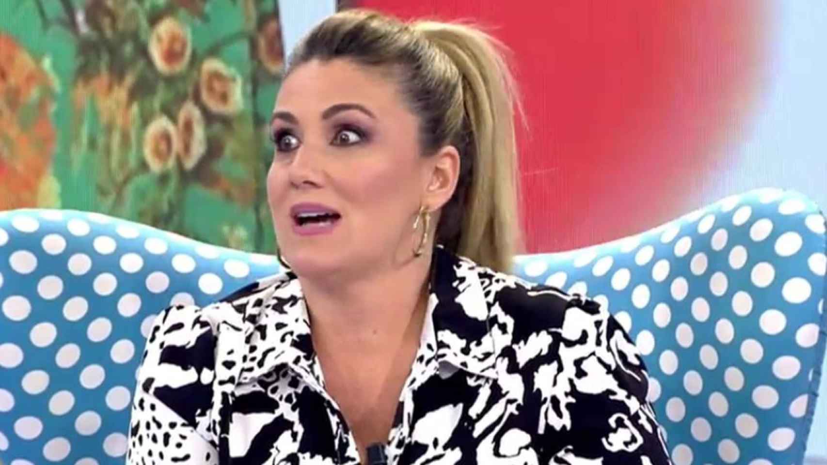 La presentadora Carlota Corredera en 'Sálvame' / MEDIASET