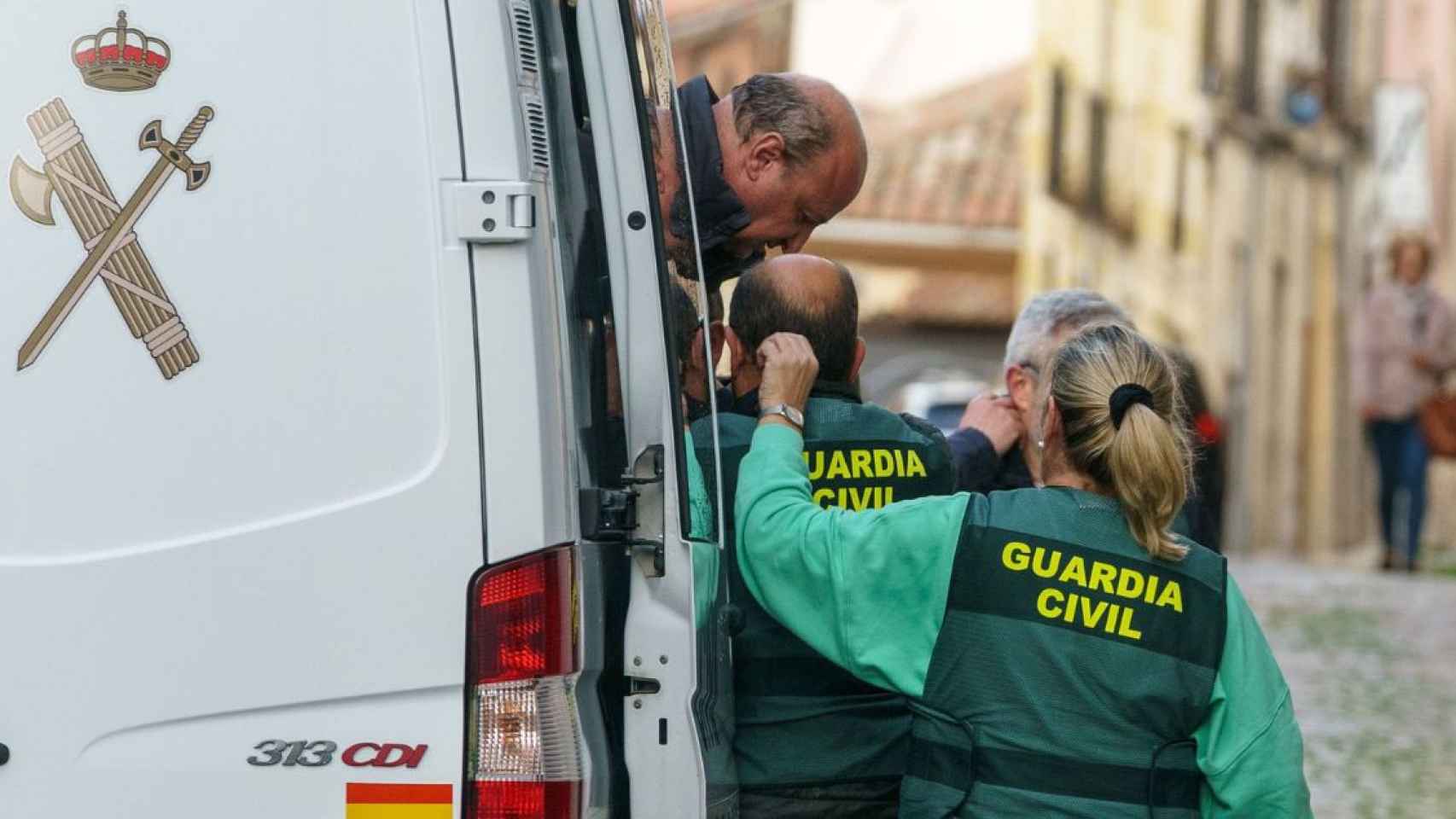 Jesús Pradales, el asesino confeso de Juana Canal, en Ávila / RAÚL SANCHIDRIÁN (EFE)