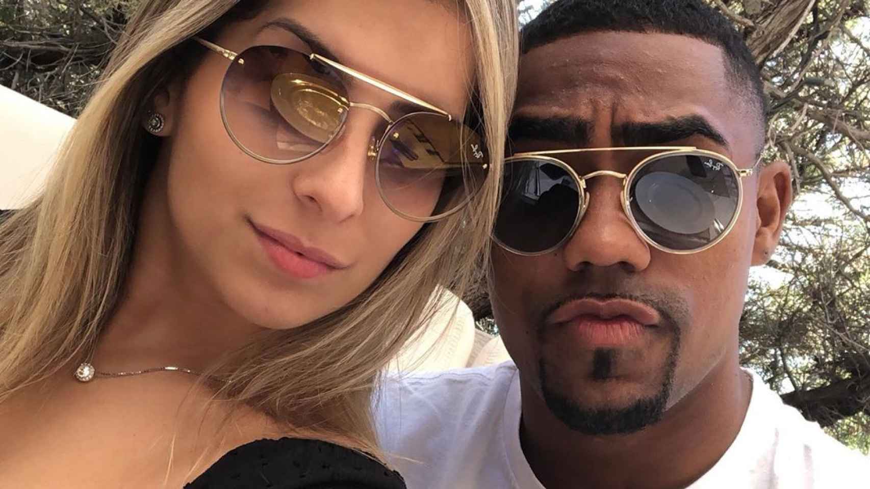 Malcom Oliveira y su novia Leticia en Ibiza / INSTAGRAM